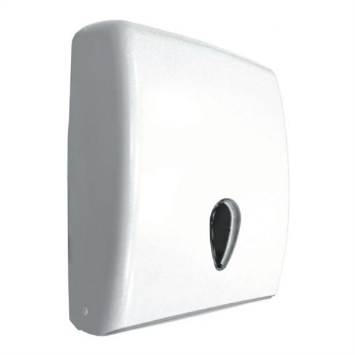 Nofer Commercial Wall Mounted Paper Towel Dispenser - White